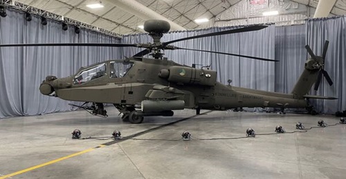 The first of 28 Boeing AH-64D Apache Longbows to be remanufactured to the latest AH-64E v6 Apache Guardian standard was rolled out for the Royal Netherlands Air Force, on 25 October.