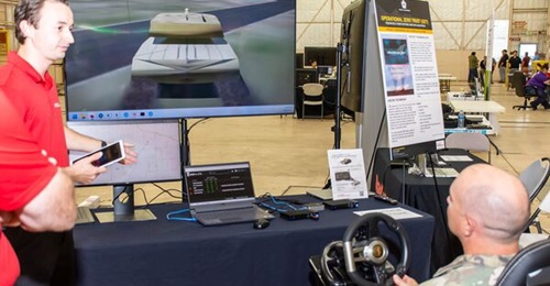Raytheon demonstrates its REDPro ZTX cybersecurity system, as part of the company's Operational Zero Trust (OZT) cyber-resiliency platform, during Project Convergence 2022.