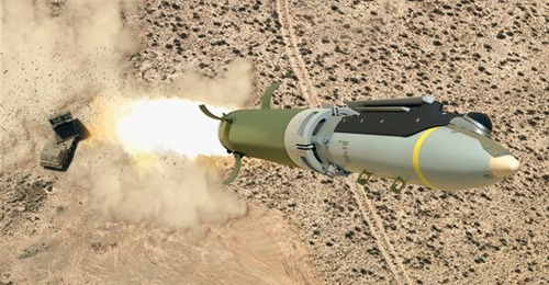 The Ground-Launched Small Diameter Bomb combines an M26 ground-based rocket motor with an air-launched Small Diameter Bomb.