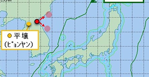 The Japanese MoD graphic shows the trajectory of two of the SRBMs launched by North Korea on 2 November. One of these missiles flew over North Korea's maritime border with South Korea for the first time.