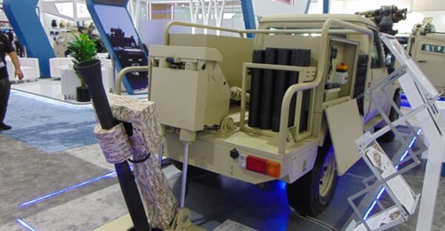 JODDB unveiled the Al-Tareq mobile mortar system at the SOFEX 2022 show.