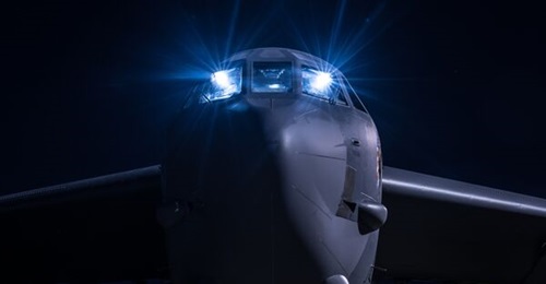 The crew of a USAF B-52H Stratofortress from the 20th Expeditionary Bomb Squadron work in the cockpit before an early morning sortie from RAAF Base Darwin in 2018. US bombers have been visiting Australia since the early 1980s and conducting training in...
