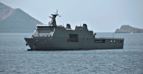 The Philippine Navy's first strategic sealift vessel BRP 
        
         (LD 601), which was built by PT PAL in Surabaya, is pictured here. The company has since secured a contract to build two more vessels of the type for the service.