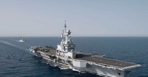The French Navy's aircraft carrier 
        
         (pictured) will soon deploy to the Indian Ocean, according to Admiral Pierre Vandier, chief of staff of the French Navy.