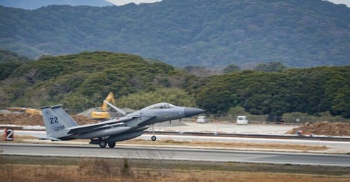 The withdrawal from Okinawa of two USAF squadrons equipped with F-15C Eagles has alarmed US Republican lawmakers who said the move could embolden a militarily resurgent China.