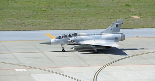 A file image of a Qatar Emiri Air Force (QEAF) Mirage fighter taxiing at Incirlik Air Base, Turkey, in 2011. Indonesia is seeking to procure several airframes from the country as a stopgap measure to fulfil its security requirements.