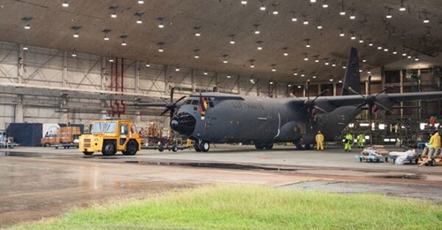 The Luftwaffe's first C-130J was rolled out of the Lockheed Martin plant in Marietta, Georgia, in mid-August.