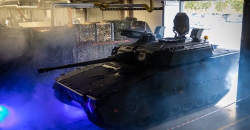 The first of four upgraded Dutch CV90s with a redesigned turret left the BSH plant in Örnsköldsvik, Sweden, on 26 September.