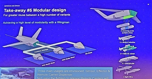 An Airbus briefing slide showing the modular nature of the heavy RC concept.