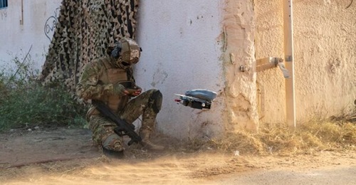 Elbit classifies the Lanius as a short-range loitering munition.
