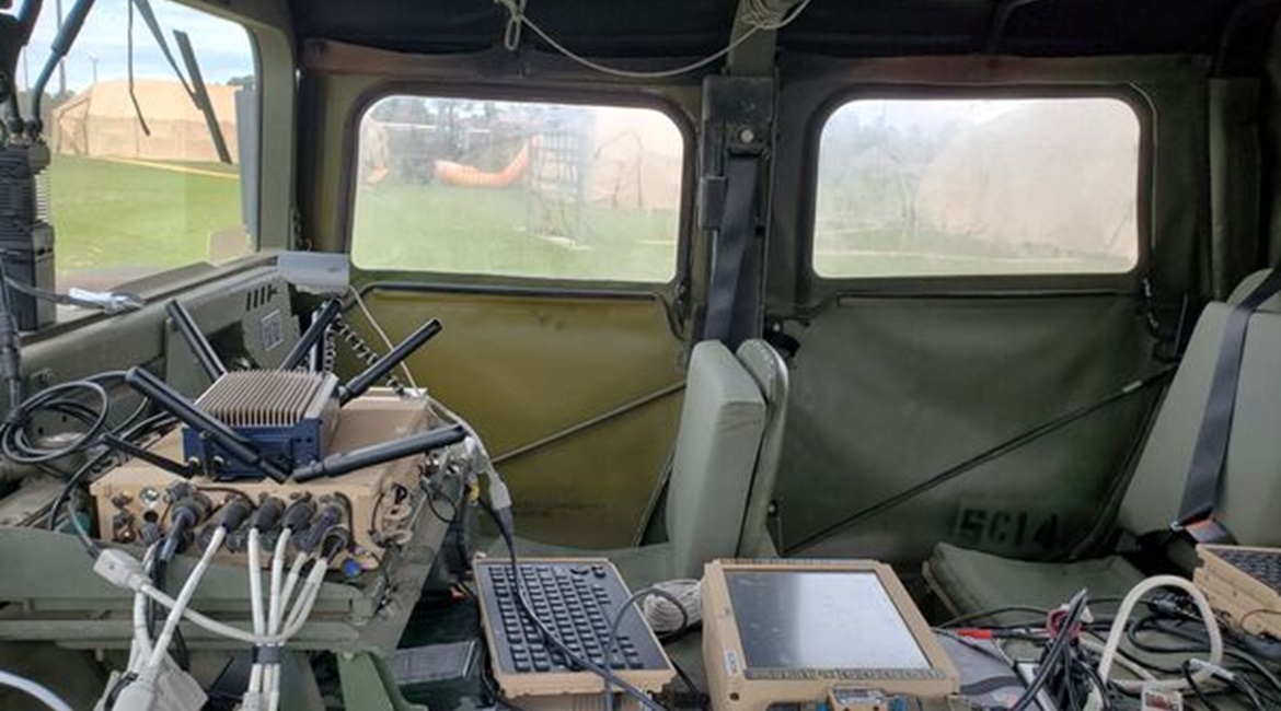 Viasat's NetAgility bounding router transmitting video operates over multiple radio systems at the US Army CyberQuest 2020 exercise.