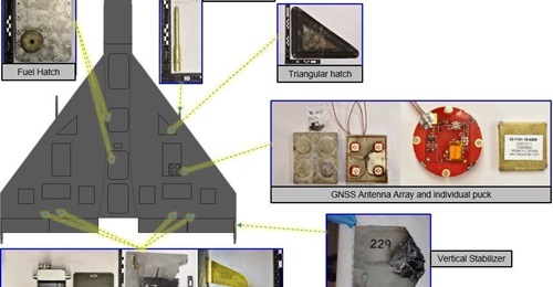An image released by the US Navy's 5th Fleet shows some of the parts of Shahed-136 that were recovered from 
        
        .