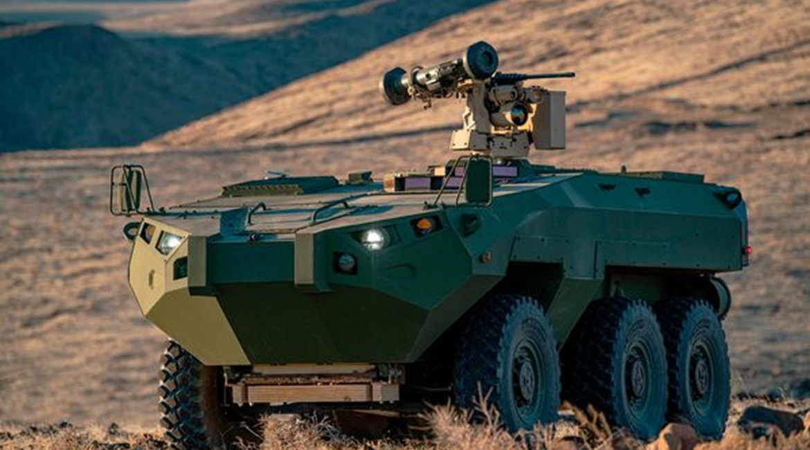 The Cottonmouth armoured reconnaissance vehicle.