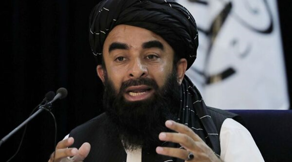 Taliban spokesperson Zabihullah Mujahid holding a press conference in Kabul on 6 September. The Taliban have claimed to be in complete control of Afghanistan after capturing northeastern Panjshir: the last province in the country held by anti-Taliban f...