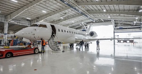 The first of three Global 6000 airframes to be converted to the PEGASUS configuration for Germany was inducted into Bombardier's Wichita facility on 28 November.