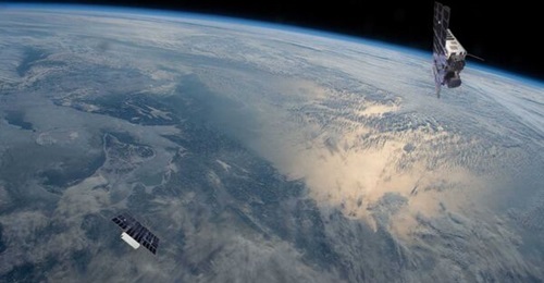 Pictured are two nano satellites - Huygens and Birkeland - that are part of the MilSpace2 project, a collaborative R&D programme between the Dutch and Norwegian ministries of defence for the detection of radar signals. Continued co-operation on the pro...