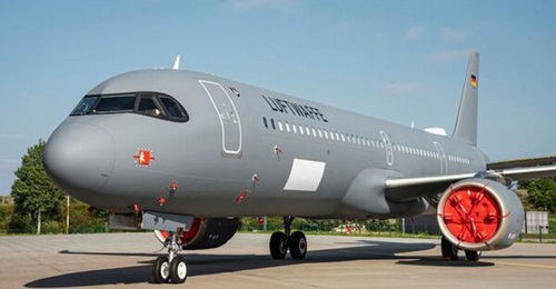 The first of two A321-251NX liaison aircraft for Germany was rolled out ahead of being fitted with its passenger and medevac mission fits. It will be delivered to the Luftwaffe in 2022.