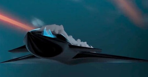A screenshot of a BAE Systems video conceptualising its Project CRANE contract from DARPA to revolutionise aircraft design.