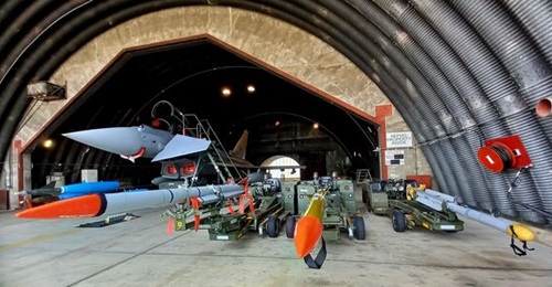 The Spanish Air Force is to add the Brimstone air-to-surface missile to the existing weapons fit of its Eurofighter aircraft, seen here during a media event at Ala 14 Los Llanos-Albacete.