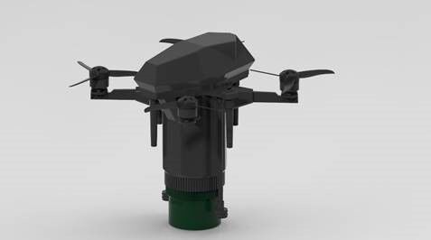 Rheinmetall and UVision are developing Hero-R rotary-wing loitering munition.