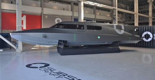 The first prototype of SubSea Craft's innovative Victa-class diver delivery unit, photographed two days before it was scheduled to enter the water for the first time on 9 September.