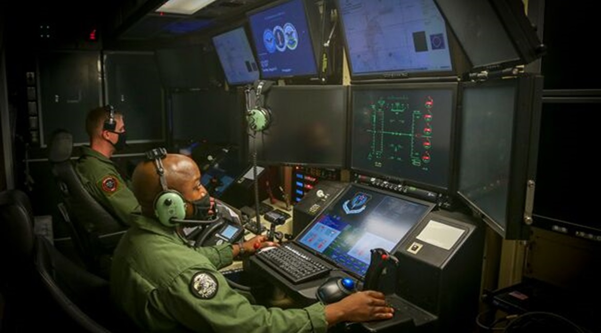 US Marine Corps personnel control a government-owned and government-operated Reaper unmanned aircraft for the first time in late August.