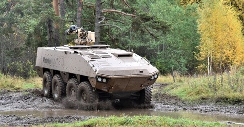 Japan has selected Patria's Armoured Modular Vehicle (pictured above) to replace the JGSDF's existing Type 96 APCs.