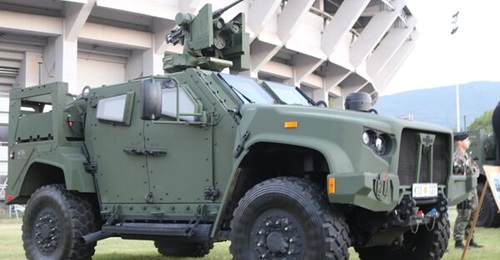 North Macedonia will continue the procurement of the JLTV in 2023, including the Heavy Guns Carrier A1 (JLTV-HGCA1) pictured, six of which entered service in mid-2022, all equipped with the Kongsberg Defence & Aerospace M153 Protector Common Remotely O...
