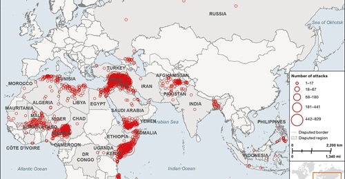 Islamic State and Al-Qaeda attacks 2009-2020