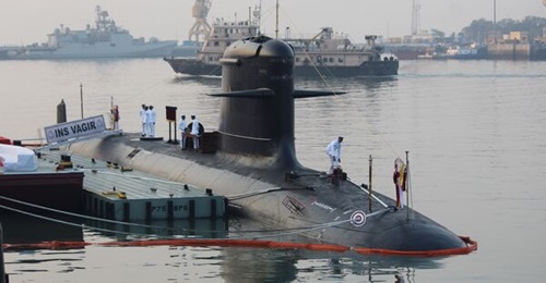 The Indian Navy commissioned its fifth Kalvari-class submarine, INS 
        
        , on 23 January at Naval Dockyard, Mumbai.