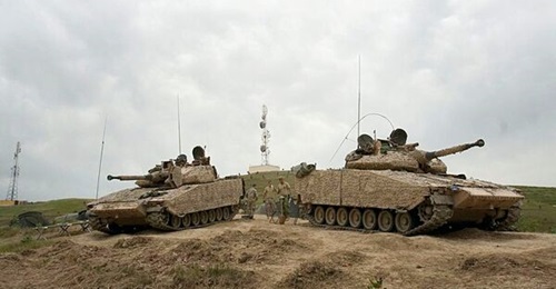 Swedish Army CV90 IFVs in Afghanistan.