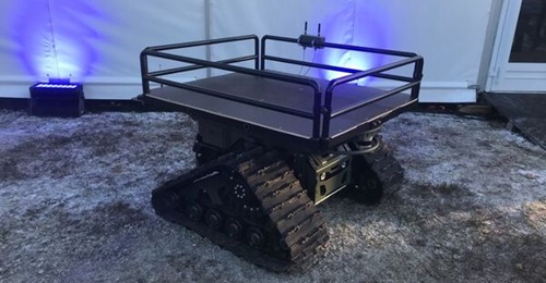 Ziesel light UGV pictured at the Lehnin training ground near Berlin, in December 2022.
