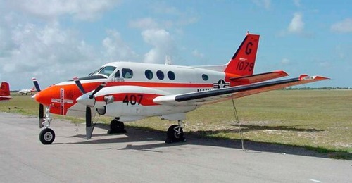 A Beechcraft T-44C Pegasus, pictured in 2021.