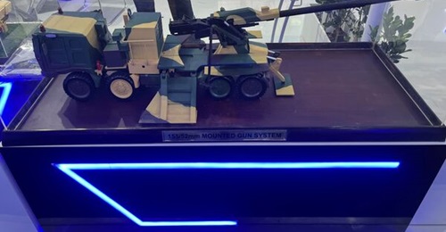 Tata Aerospace and Defence has unveiled a 155 mm/52 calibre mounted gun system for the Indian Army at the Aero India 2023 show. The range of the gun is 31 km with a boat tail projectile, 42 km with a base-bleed projectile, and 55 km with a V-LAP projec...
