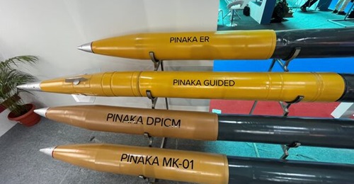 India's state-run Munitions India Limited showcased Pinaka rockets in the Aero India 2023 being held in Bangalore from 13 to 17 February. The company said that the ER and DPICM versions of Pinaka have cleared the trials with the Indian Army and qualifi...
