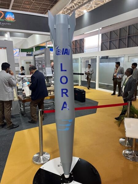 Israel Aerospace Industries displayed the Long-Range Artillery surface-to-surface missile system at the Aero India 2023 show held in Bangalore from 13 to 17 February.