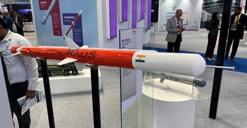 The DRDO showcased its very short-range air-defence system missile at the Aero India 2023 show being held in Bangalore from 13 to 17 February. According to the DRDO, the development of the missiles is completed.