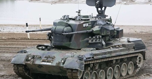 German Army Gepard anti-aircraft system during an exercise in 2010.