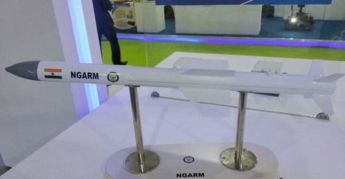 A model of DRDO's NGARM or Rudram-I.
