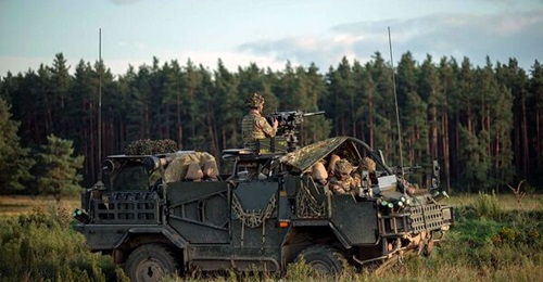 Supacat Jackal reconnaissance vehicles.