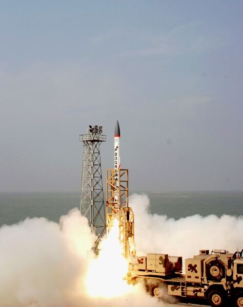 An Ashwin AAD interceptor launched from Wheeler Island.