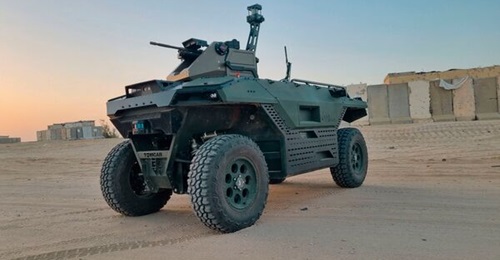 IAI unveiled the Rex MK II UGV at DSEI 2021.
