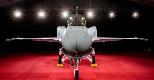 The first F-16 Block 70 Fighting Falcon for Bahrain was rolled out on 10 March.