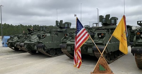 The 1st Armored Brigade Combat Team, 3rd Infantry Division, received the Armored Multi-Purpose Vehicle (AMPV), signifying the completion of the US Army's First Unit Equipped for the platform.