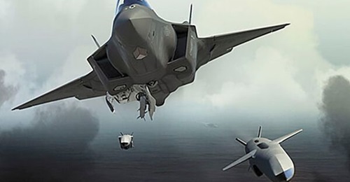 The Kongsberg air-launched Joint Strike Missile is fired from a Lockheed Martin F-35 Lightning II Joint Strike Fighter in this artist's impression.
