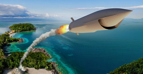 An illustration of an extended-range Precision Strike Missile. Lockheed Martin is one of two industry teams working on the US Army's Precision Strike Missile Increment 4.