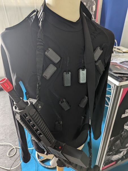 Actronika haptic feedback suit.