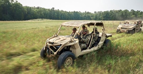 The MRZR Alpha being put through its paces.