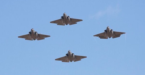 Four F-35Cs (F-35C / F-35) performed a flyby as they arrived at NAS Lemoore marking their historic arrival to join VFA-125 at the US Navy base.