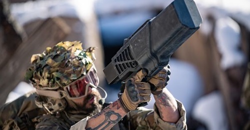 DroneShield launched the DroneGun Mk4 (pictured), a “rugged pistol jammer” with enhanced performance ranges compared with its previous variants.
